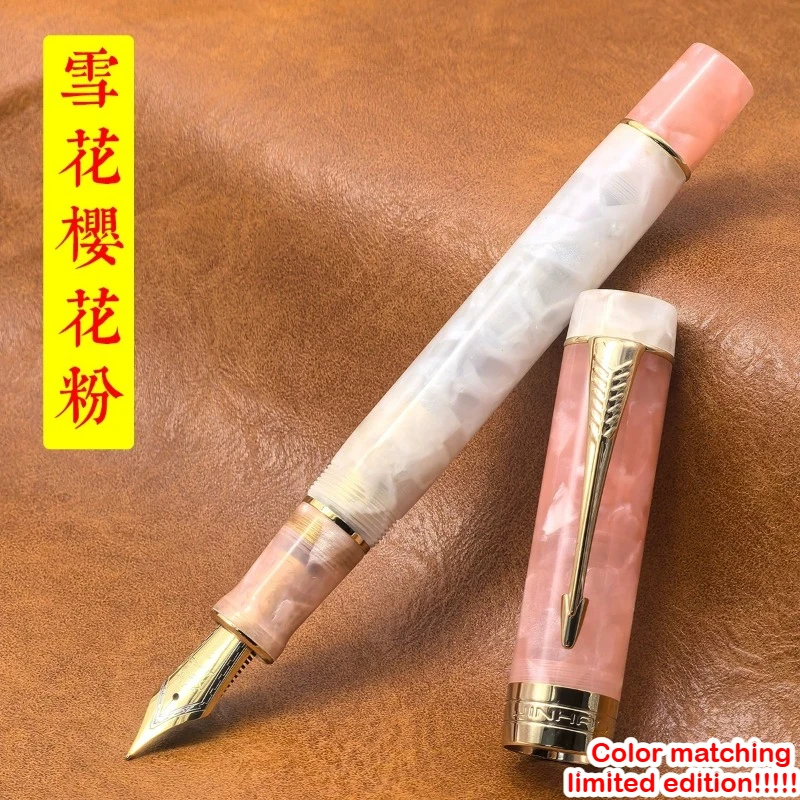 JINHAO 100 Fountain Pen Limited Edition EF/F/M Nib Transparent Color Resin luxury Pens School Office Supplies Stationery
