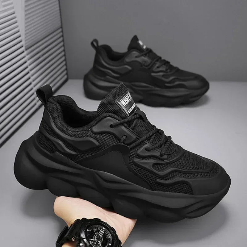 Masculino casual esportes moda tendência lazer respirável tênis de corrida masculino lazer formadores outono novos sapatos leves