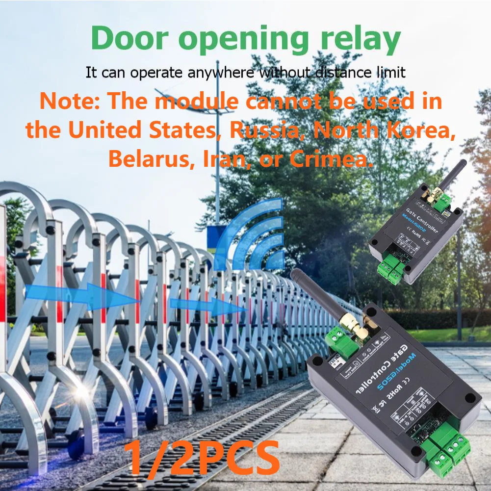 

GSM 2G SMS Call Remote Control Gate Opener G202 Single Relay ON/OFF Switch For Sliding Garage Gate Opener 850/900/1800/1900MHz