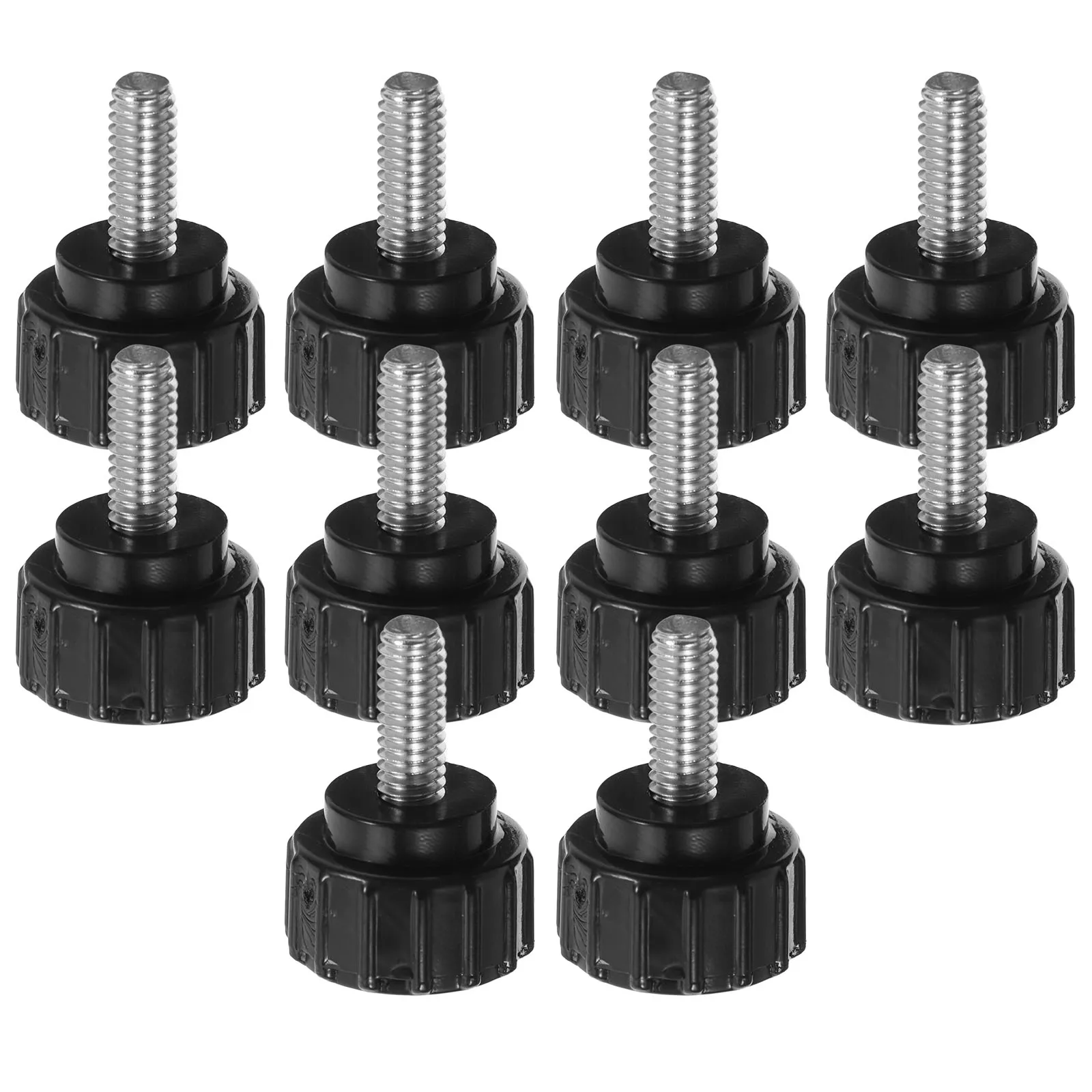 

10pcs Knurled Head Stainless Steel Round Head Bolts Easy Tightening Monitor Mount Clamping Handle Thumb Screws For Machinery