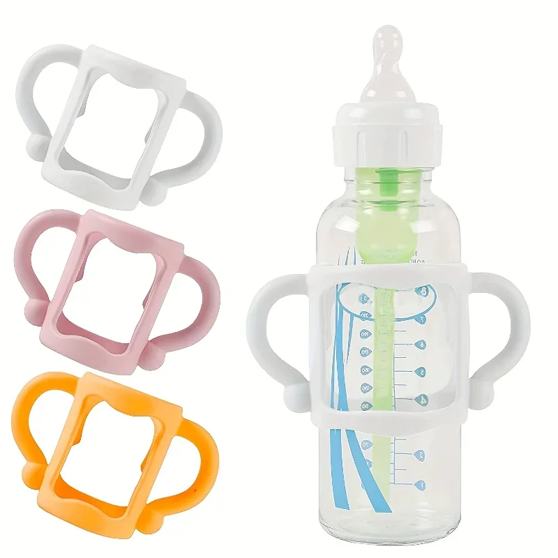 

Silicone Bottle Handle for Baby Newborn Feeding Bottle Easy Grip Handle All Silicone Universal Handle Baby Bottle Accessories