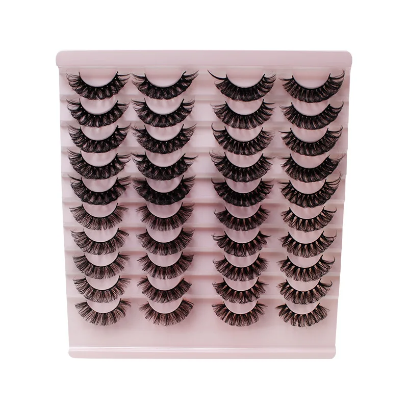 NEW 2024 Hot Selling Half Eyelash Transparent Stalk Invisible Band Faux Mink Lashes Reusable False Eyelashes Natural Fluffy