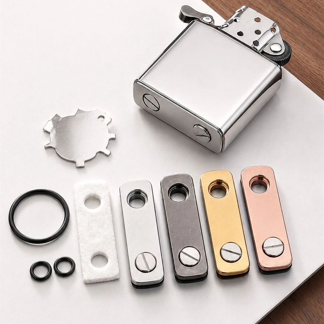 2pcs/Lot 2nd Gen Metal Sealing Insert Gasket For Zippo Lighter Sealed Base Fuel Saving Leakproof Anti Volatile Replace Accessory