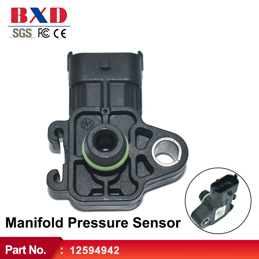 

1 шт. датчик давления в коллекторе подходит 12594942 Для Opel ASTRA CORSA INSIGNIA Vauxhall Saab 9-3/9-5 Chevrolet AVEO CRUZE