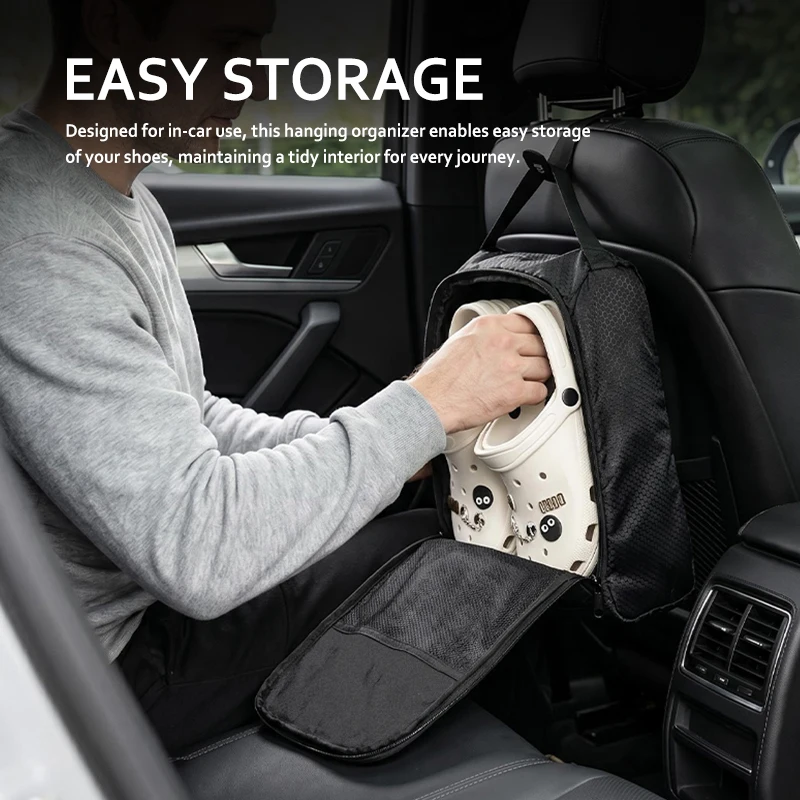 Car Logo Oxford Cloth Shoe Bag Portable Storage Shoes Pouch For Hyundai Tuscani Tiburon I30 I20 IX35 I40 Tucson Sonata Velost - view 3