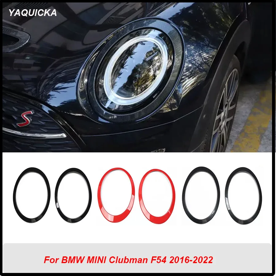 

Car Front Light Decoration Ring Trim Styling For BMW MINI Clubman F54 2016-2022 Exterior Accessories 2pcs