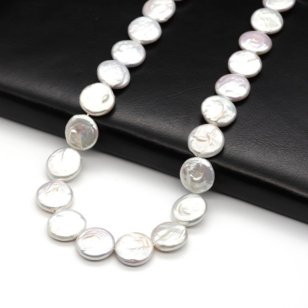 Irregural Round Baroque Pearl Bead Women Natural Freshwater Pearl Button Beads for Making DIY Jewerly Necklace Bracelet Earrings