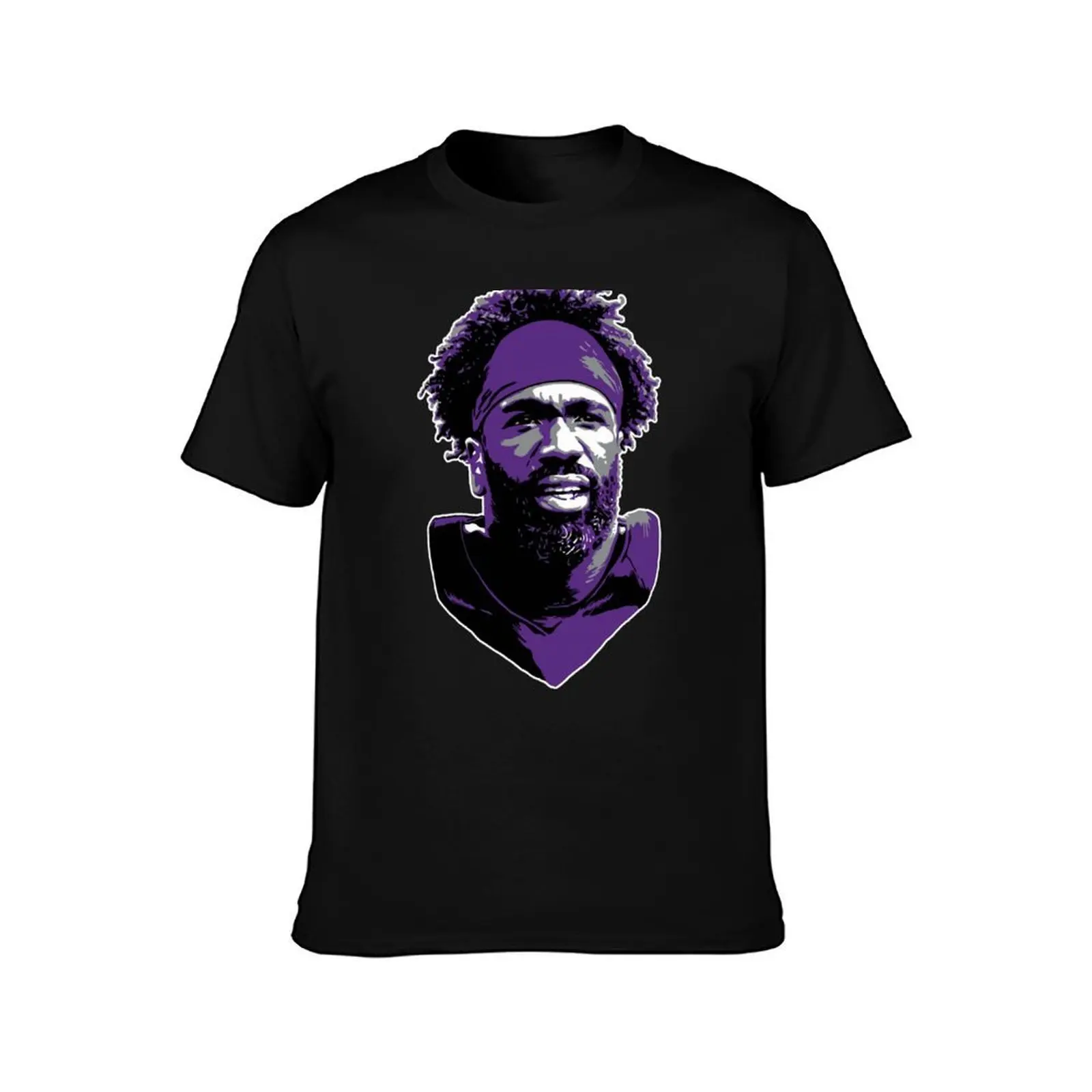 Ed Reed Graphic T-Shirt, Summer Casual Cotton Tee, Oversized Streetwear Tops, Vintage Graphic Print, Loose Fit Short Sleeve