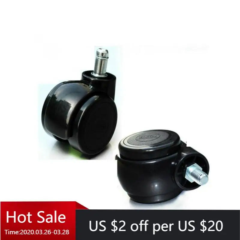 

5 Packs 2 Inch Computer Chair Universal Wheel Swivel Office Accessories Pulley Silent Caster