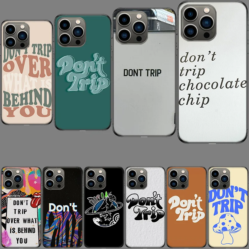 Capa de Celular Antichoque M-Mac M-Miller D-Dont T-Trip para iPhone 16E 15 Pro 14 Plus 17E 16 17 Pro Max Air 11 12 13 Mini