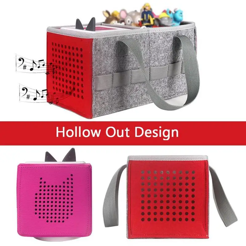 المحمولة السفر حمل الحقيبة ل Tonies Toniebox كاتب مجموعة المتكلم ورأى القماش طوي حقيبة التخزين غطاء الحقيبة قذيفة حقيبة يد