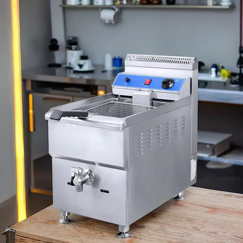 FryerHot Sales Low Price Counter Top Commercial 1-tank 1-basket Gas Deep Fryer For Chicken/lpg Gas Deep Fryer For Sale