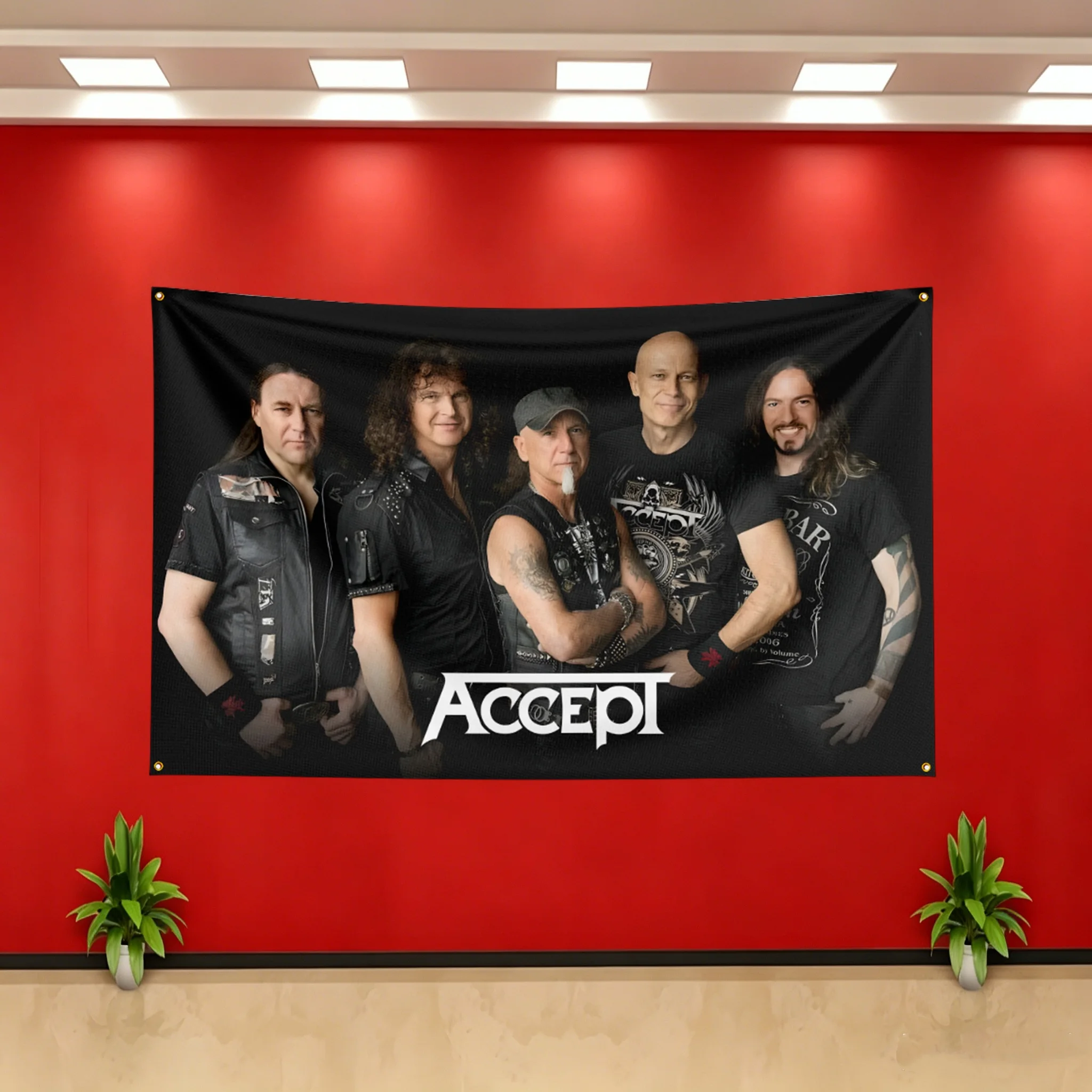 Music Band Accept Inspired Flag Banner for Bedroom Living Room Dorm Garage Wall Decor Tapestry Custom Advertising Flaga Gift