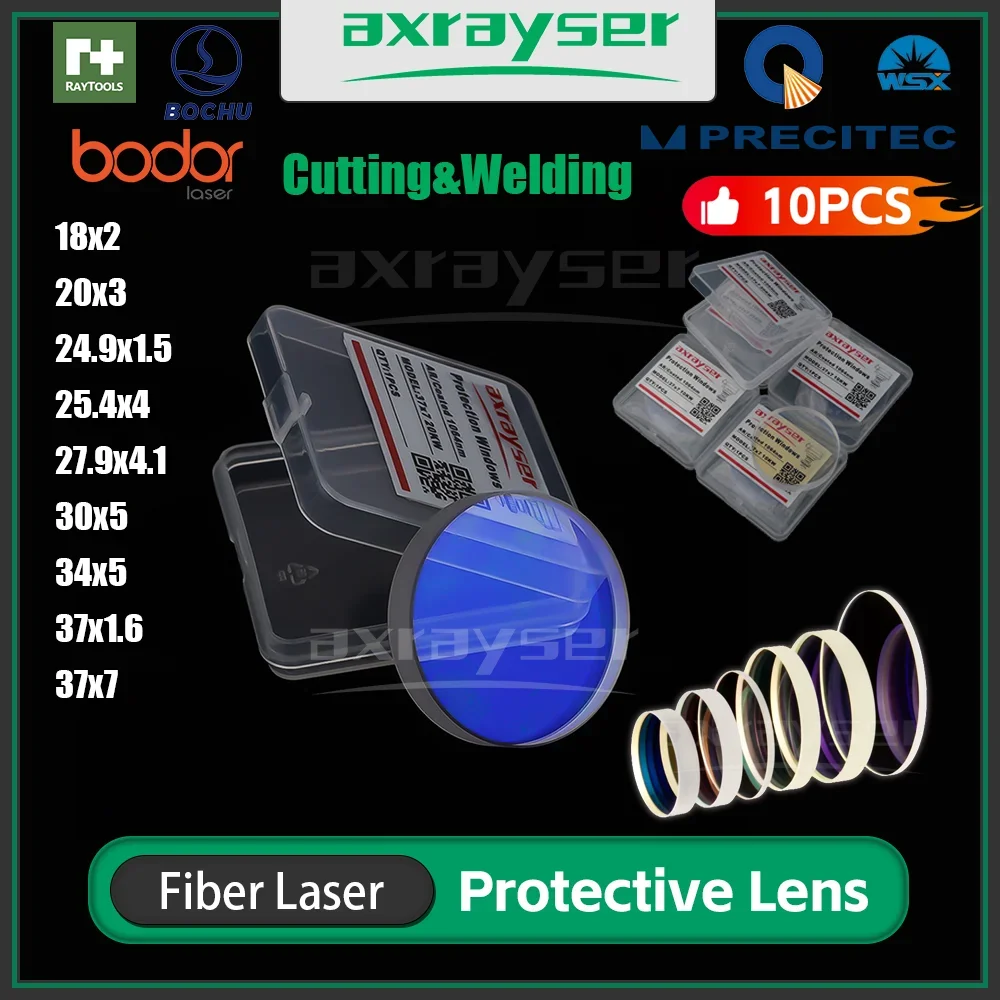 

Axrayser Fiber Laser Protection Lens Protective Windows for RAYTools Bodor Boci WSX SUP QIlin Cutting Welder Optical Lens