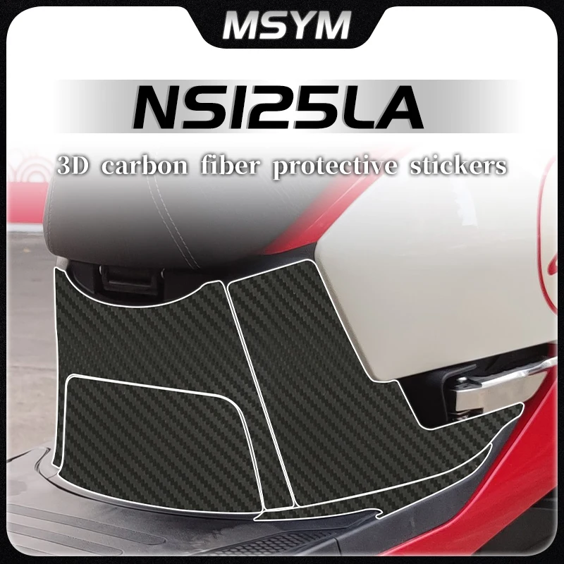 

Motorcycle 3D carbon fiber protective stickers car body film decorative stickers decal modification For Honda NS125LA ns125 la