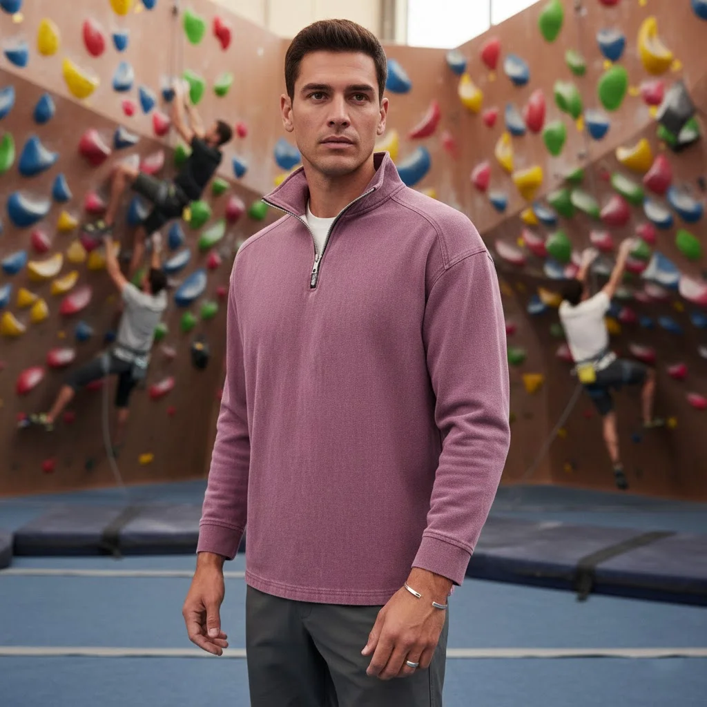 

Мужская толстовка с короткой молнией, модная и универсальная, для весны и осени, мужская одежда