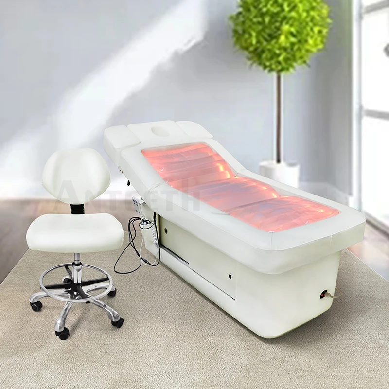 Anteeth Luxury Spa Beauty Salon Treatment Bed Heating Function Water Massage Table Adjustable Thermal Massage Bed