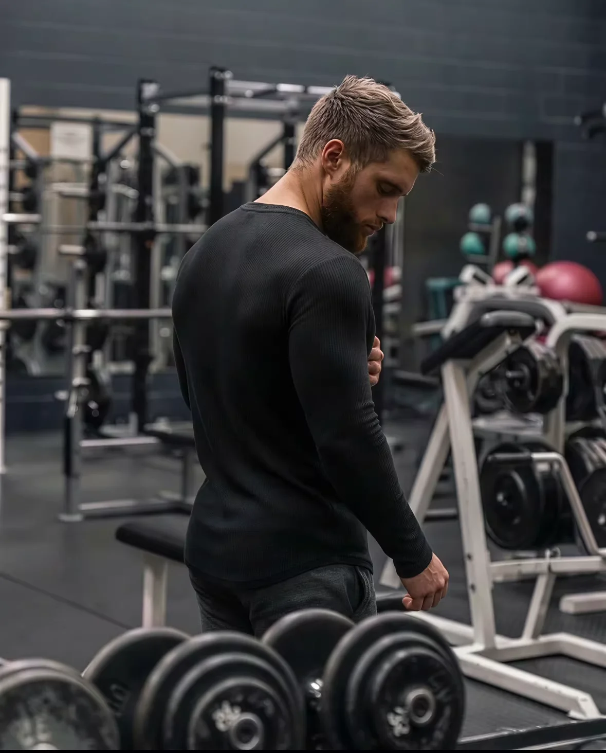 Men's Fashion Fitness Sports Long Sleeve T-Shirt Retro Outdoor Home V-Neck Spring Summer Gym Fitted Clothing image 6