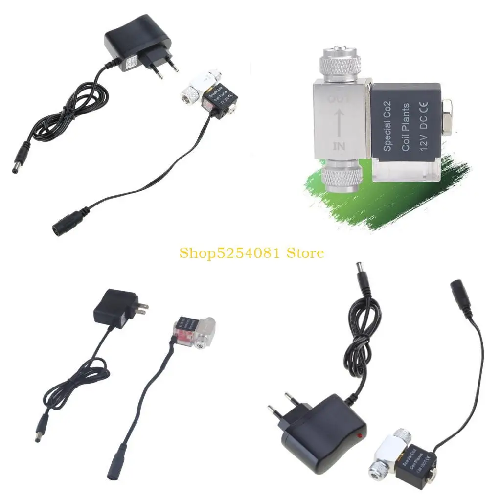 

AXYC AC100-240V одинарный/двойной для головы аквариумной рыбы для резервуара, электромагнитные клапаны CO2 Reg