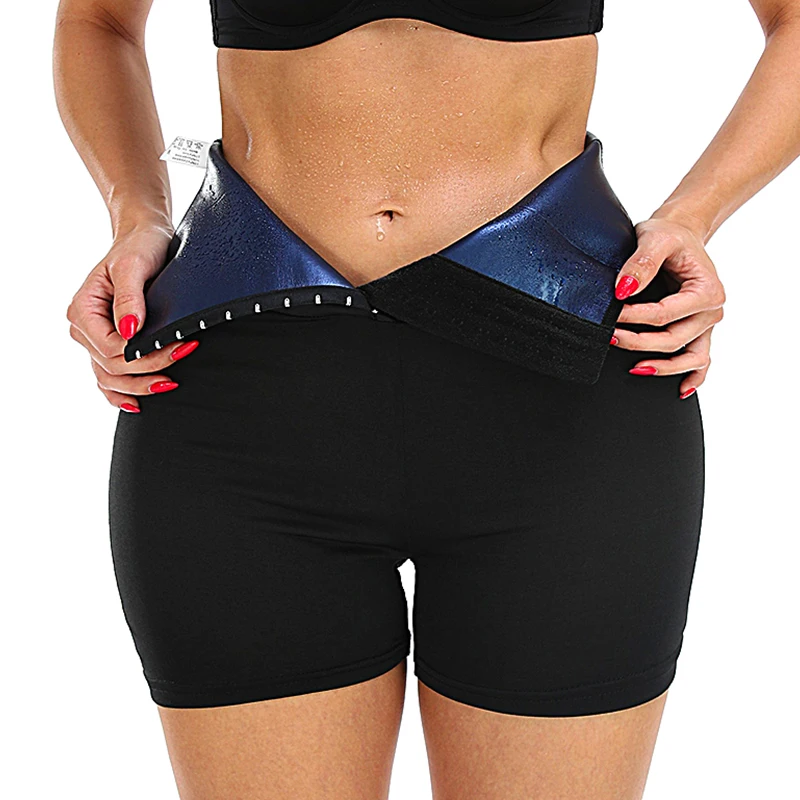 

Women Sweat Sauna Shorts Body Shaper Pants Weight Loss Waist Trainer Slimming Shapewear Fat Burner Gym Workout Boyshorts Girdle