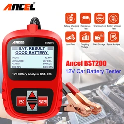 Ancel BST200 Car Battery Tester Multi Languages 12V 1100CCA Battery Analyzer Automotive Scanner Car Diagnostic Tool Free Update