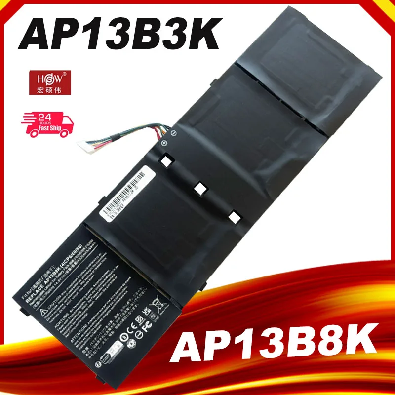 Laptop Battery for Acer Aspire V5 R7 V7 AP13B3K V5-572G V5-573G V5-472G V5-473G V5-552G M5-583P V5-572P R7-571 AP13B8K HSW