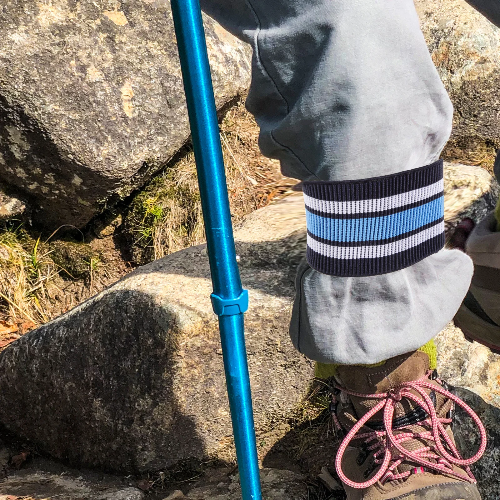 1 زوج قابل للتعديل حزام شريط مرن للسراويل الساق ركوب الدراجات التخييم المشي لمسافات طويلة ركوب الأنشطة في الهواء الطلق التمهيد حزام بانت الساق