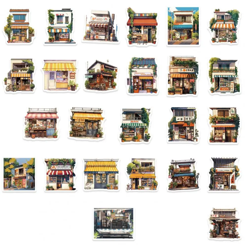 สติ๊กเกอร์ตกแต่ง55ชิ้นชุดสติกเกอร์ชุดย้อนยุคการ์ตูนสำหรับโทรศัพท์แล็ปท็อปสเก็ตบอร์ดสติกเกอร์น่ารักศิลปะ DIY สำหรับสมุดภาพ