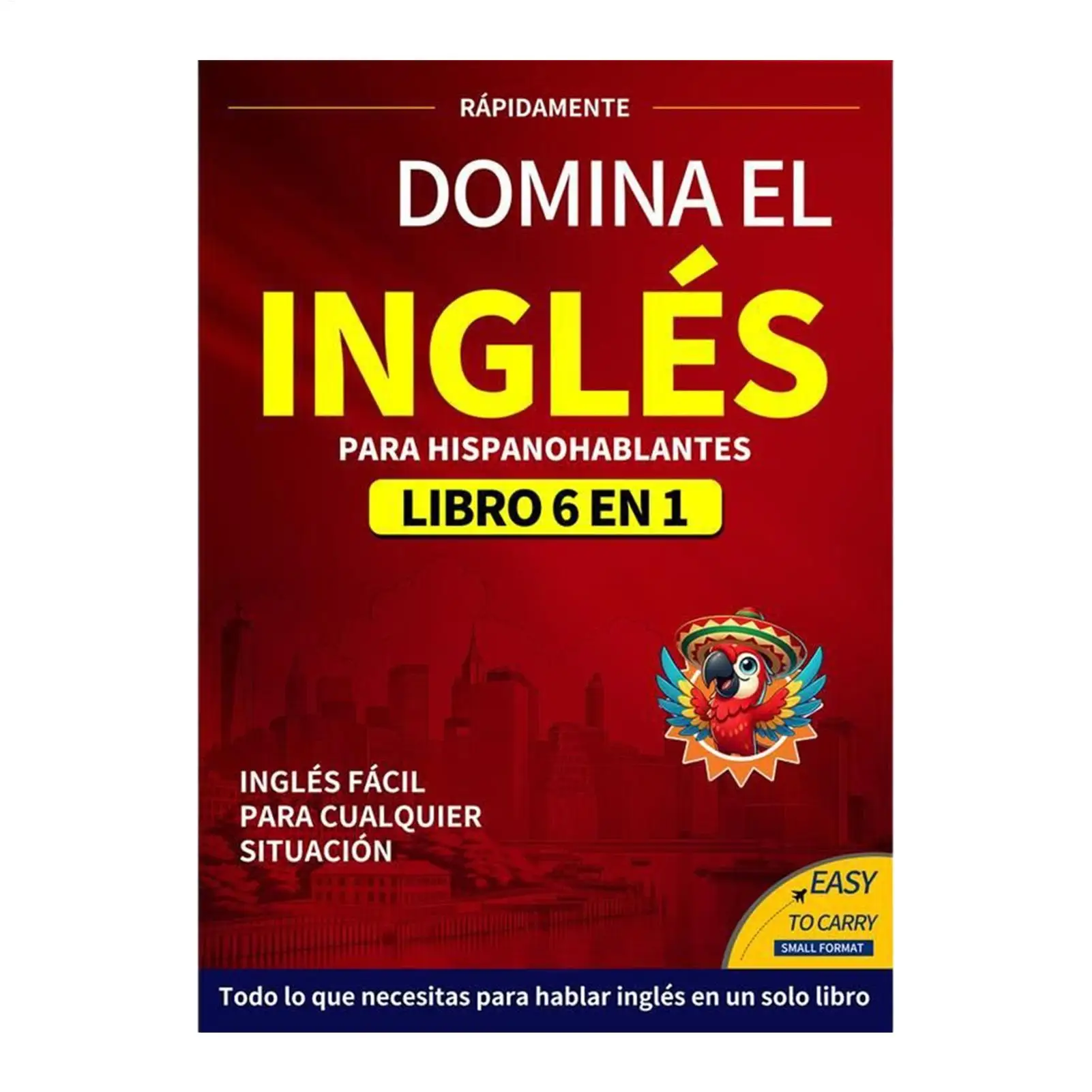 الكتب الإنجليزية للبالغين 6 في 1 الطبعة الإسبانية المصنف الإنجليزي سهل اللغة تعلم القاموس لوازم الدراسة للقراءة