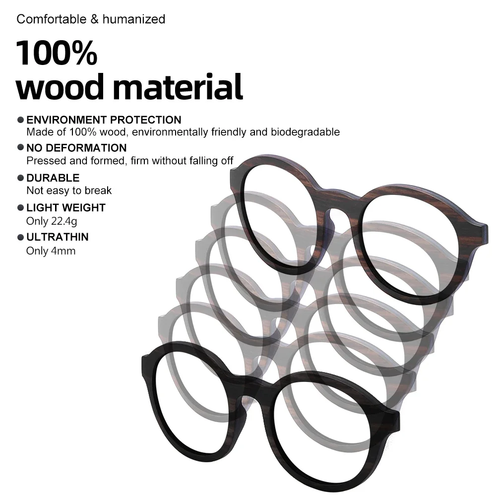 Sat ZMYJ-Lunettes de soleil en bambou naturel pour hommes et femmes, faites à la main, polarisées, mode, bois d'origine, boîte cadeau