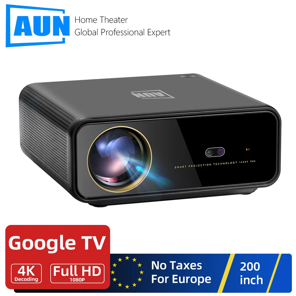 

AUN U001 Smart Projector Genuine Android 11 System 200inch TV Full HD 1920x1080P Home Cinema Bluetooth WIFI 4K Decode Theater