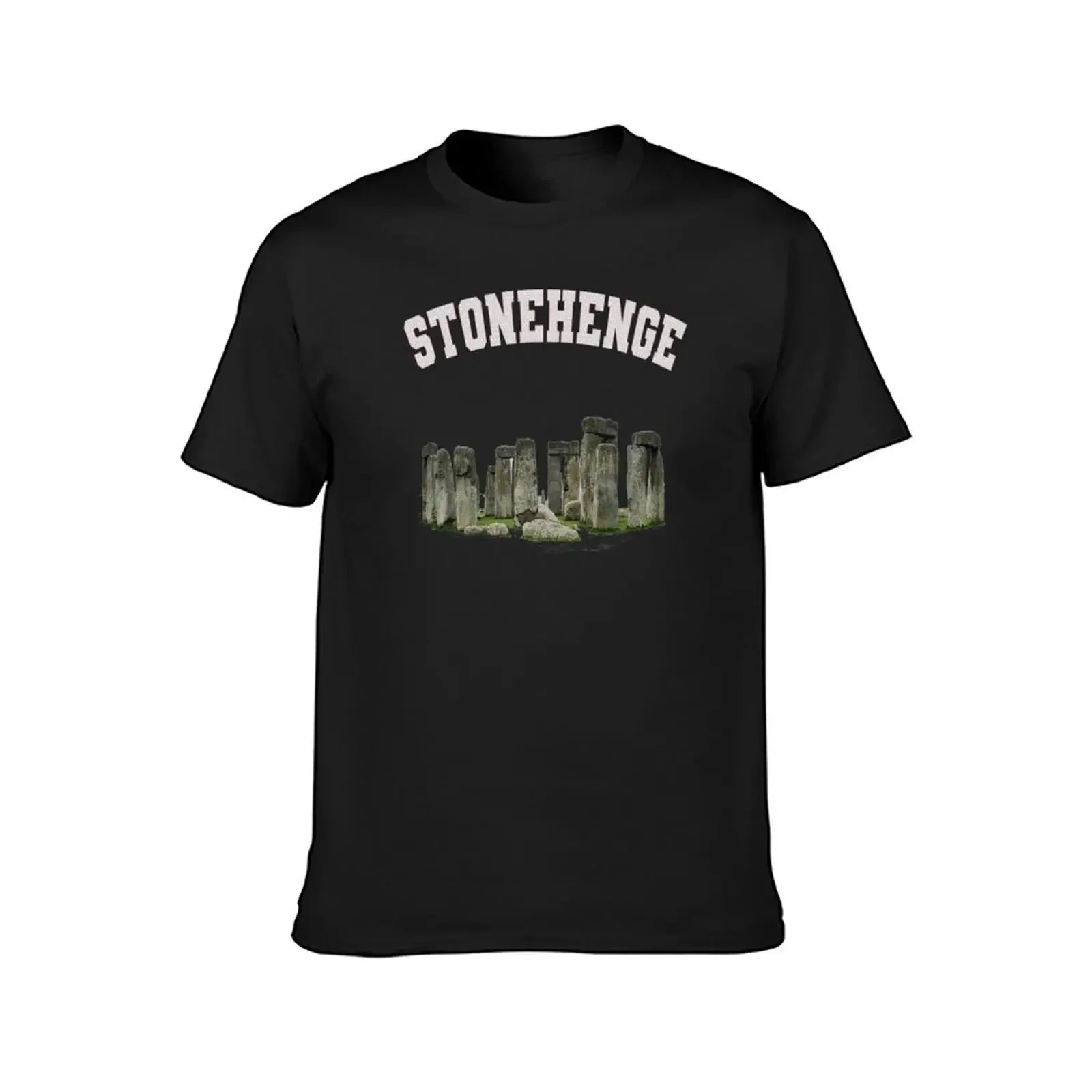 Stonehenge T-Shirt anime summer top black t-shirts for men