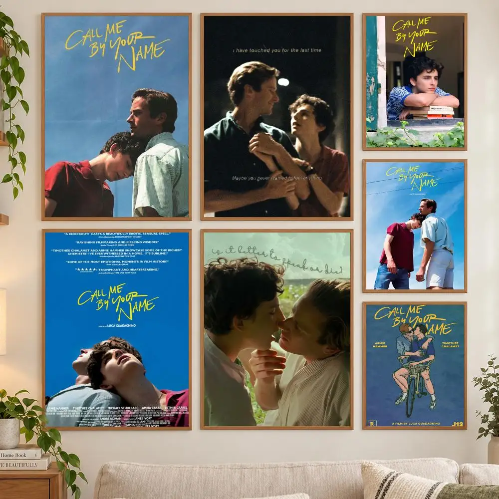 Call Me By Your Name Classic Movie Poster HD art sticky wall waterproof home living room bedroom bar aesthetic decoration