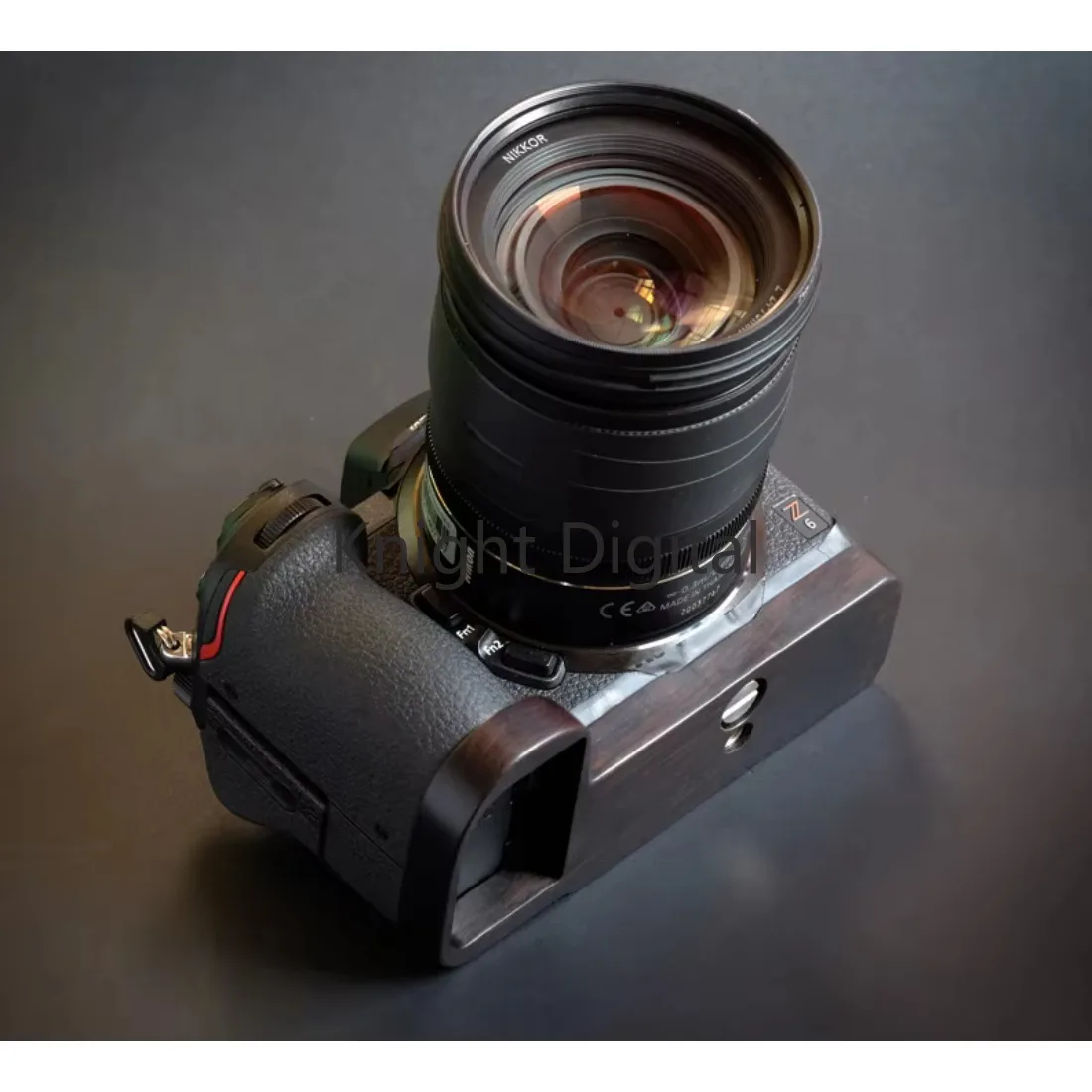 اليدوية الأبنوس الجوز خشبية قاعدة الكاميرا لوحة مقبض قبضة لنيكون Z7 Z6 Z5 II معدات الاستوديو اكسسوارات التصوير الفوتوغرافي