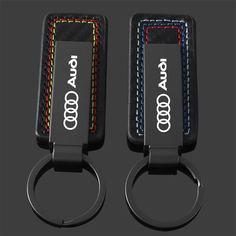 Zinc Alloy Keyring 3 Colors Sport Metal Keyring Pendant For Audi A1 A4 A5 A6 A7 A8 B6 B7 B8 B9 TT TTS 8S SQ5 A4L A6L Q3 Q5 Q7 S5
