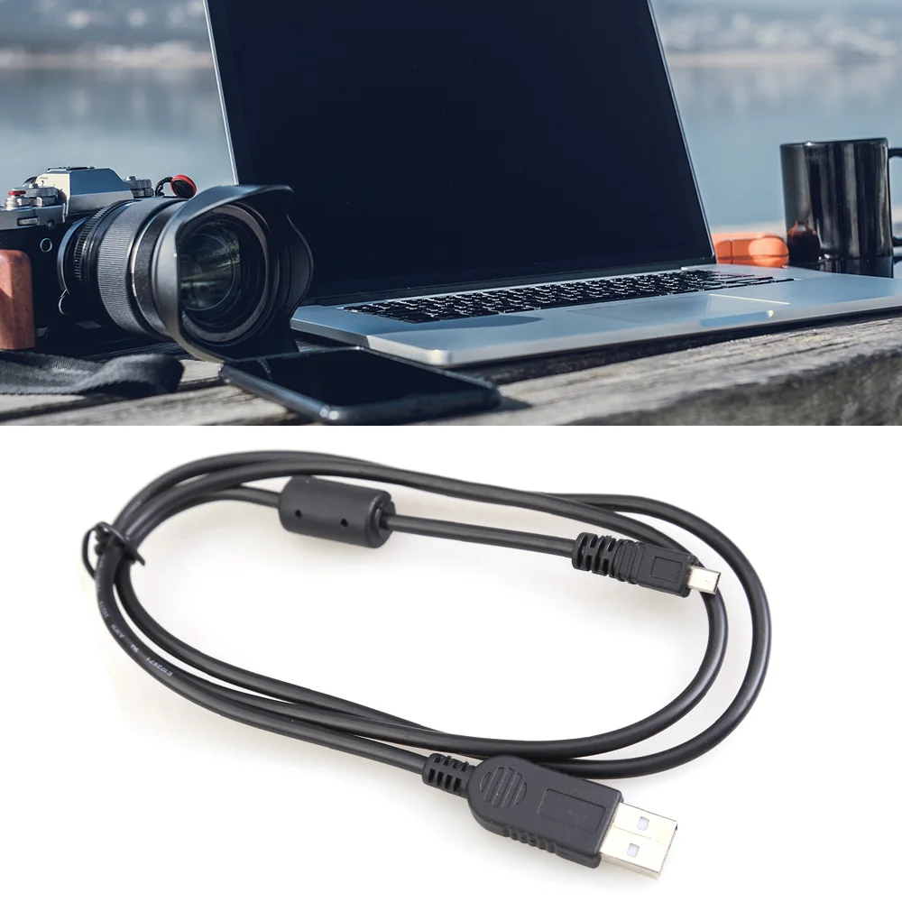 1 متر USB سلك البيانات أجزاء الكاميرا 8 دبوس USB إلى الكمبيوتر كابل بيانات الحبل استبدال المحمولة لنيكون أوليمبوس بنتاكس سوني باناسونيك سانيو