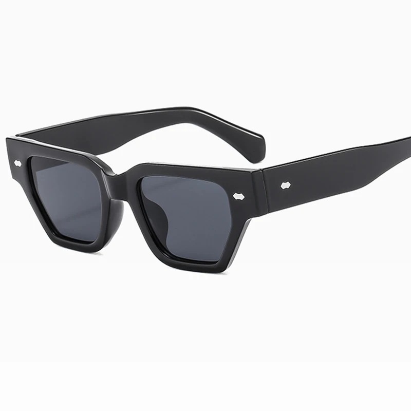 Square small frame rice nail sunglasses for men high-end trendy street photography sunglasses for women fashion designer glasses