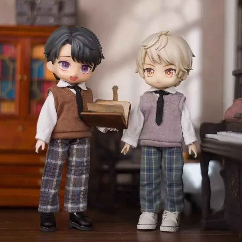 OB11 Doll Plaid Pants Versatile Trousers For 1/12 Scale BJD Doll Clothes accessories