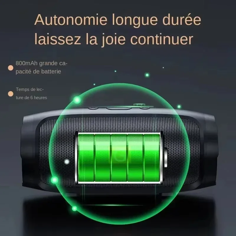 Lenovo Portable Wireless Speakers Bluetooth 5.4 Dual Speaker TF USB FM Stereo Playback Voice Broadcasting Subwoofer Speaker