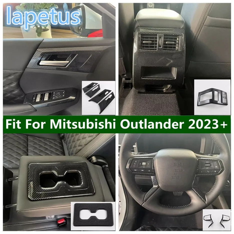 

Window Lift Button Air Outlet AC Vent Decoration Steering Wheel Water Cup Holder Cover Trim For Mitsubishi Outlander 2023 2024