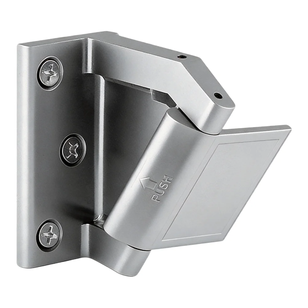 Zinc Alloy Push Button Privacy Latch for Residential and Commercial Doors Compatible with Wood Metal Composite Door Frames