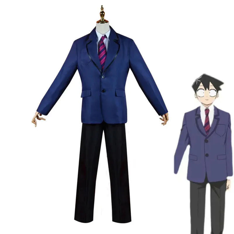 

Komi Can't Communicate Tadano Hitohito Cosplay Costume Outfits Shirt Tie Short Wig Neck Men Anime Uniform Halloween