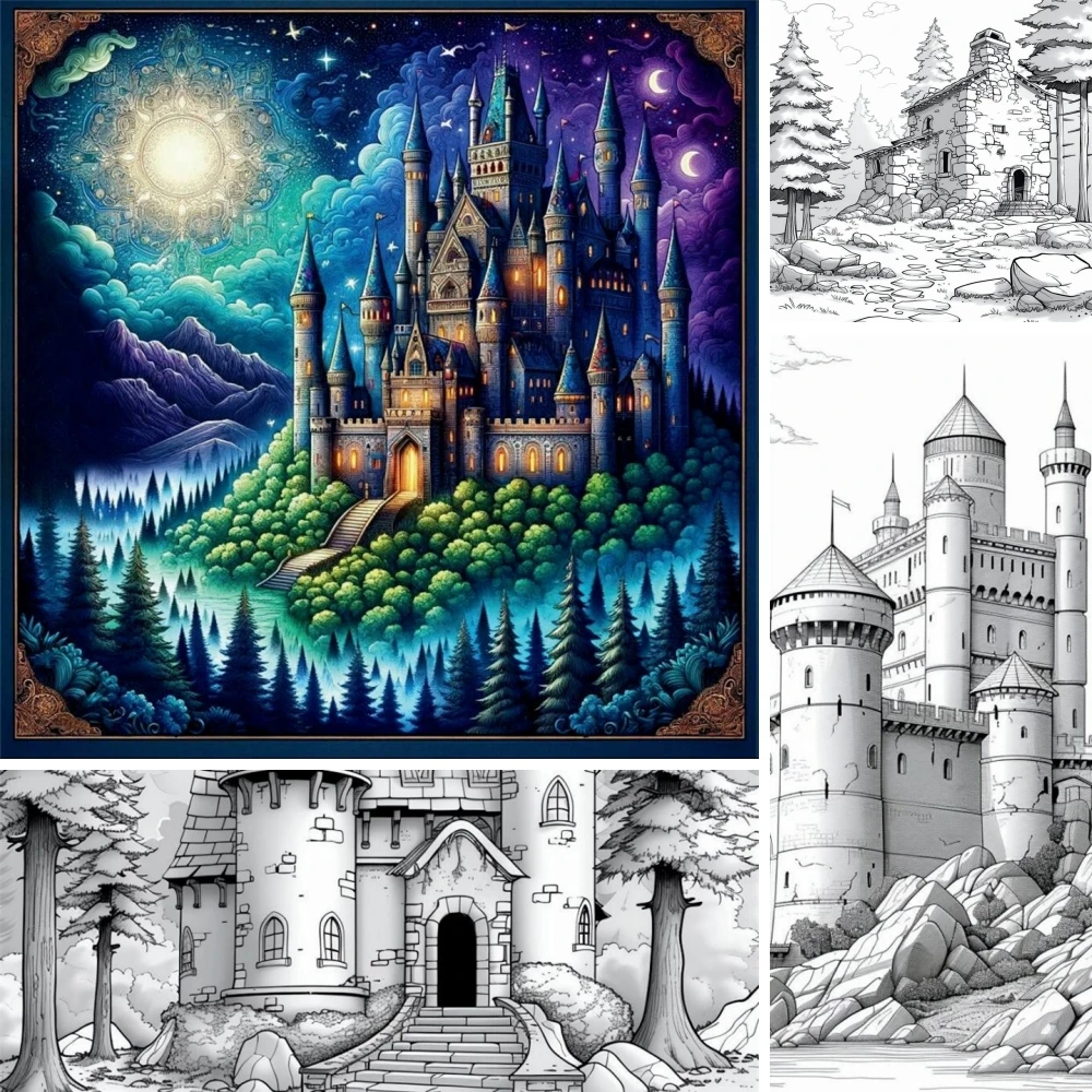 1pc Art Coloring Book Original Upgraded Paper 70g/sqm 22pcs Single Pages Coloring Books Gift For Holiday Birthday Party