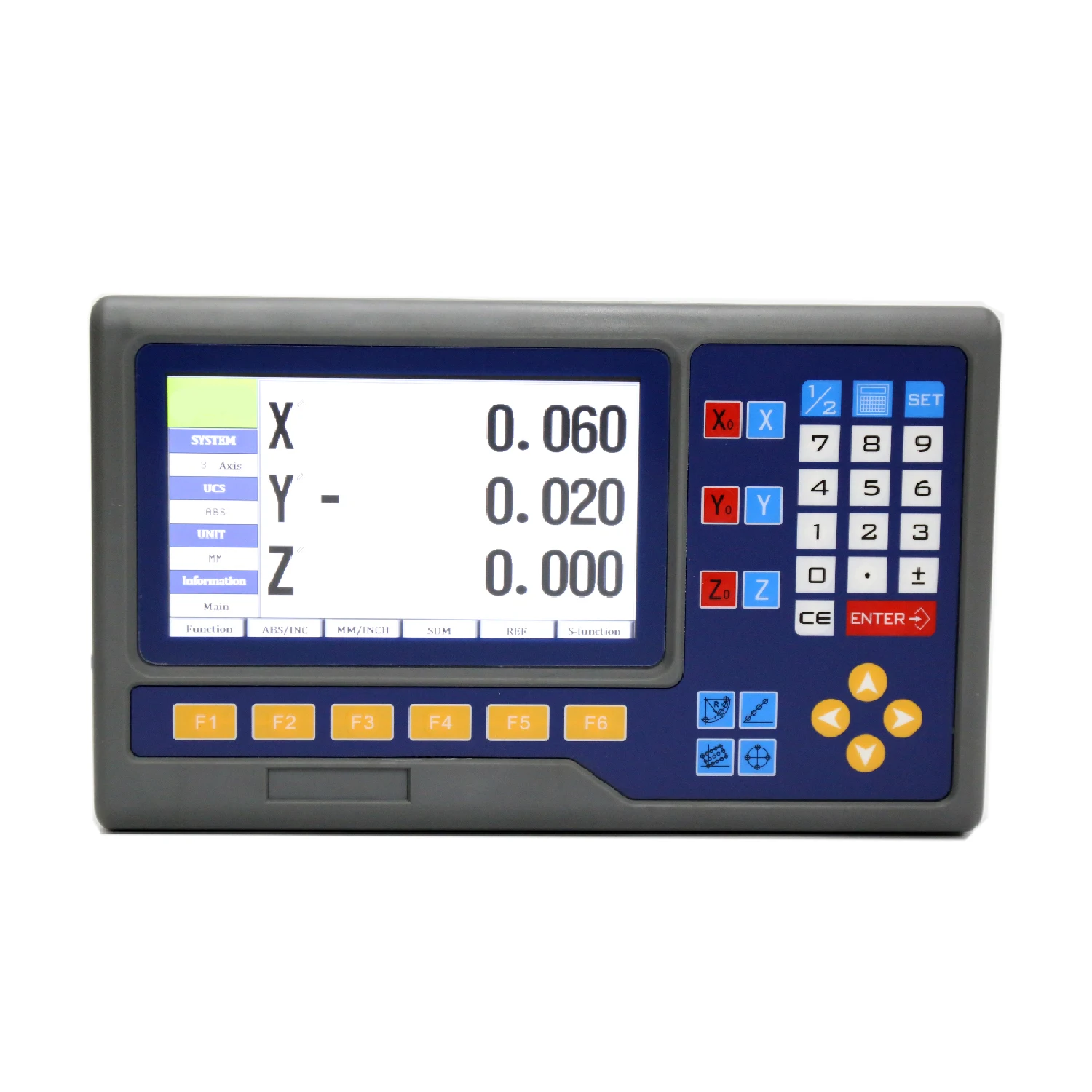 8 Languages 2 / 3 Axis LCD DRO Digital Readout Display Counter For Milling Lathe Turning Machines