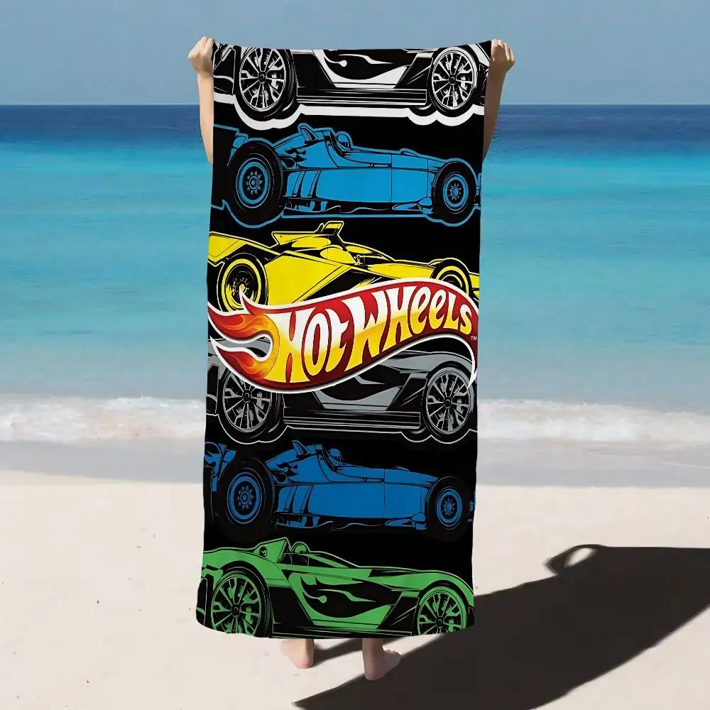 Car Game Hot W-Wheels Microfiber Blanket Quick Drying Beach Towels Oversized Printing Super Absorbent Pool Towel Blanket