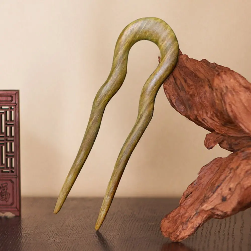 

Tool Wood Black Sandalwood Ancient Style Headwear Chinese Style Headwear Hanfu Hair Sticks U Shape Hairpin Wooden Hairpin