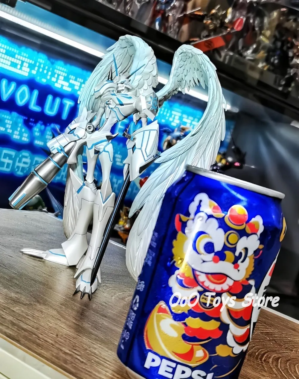 อะนิเมะเอกวาดอร์ผจญภัยรูป Omegamon Merciful โหมดตัวเลขการกระทํา Pvc รูปปั้นของเล่นของขวัญ 20 ซม