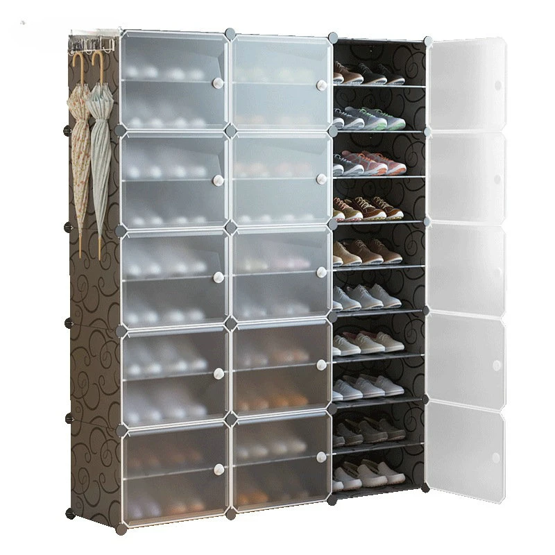 Multi-Cube Plastic Shoe Cabinet Saving Space Stand Holder Organizer Removable Storage Shoes Boots DIY Shoe Rack Keep Room Neat