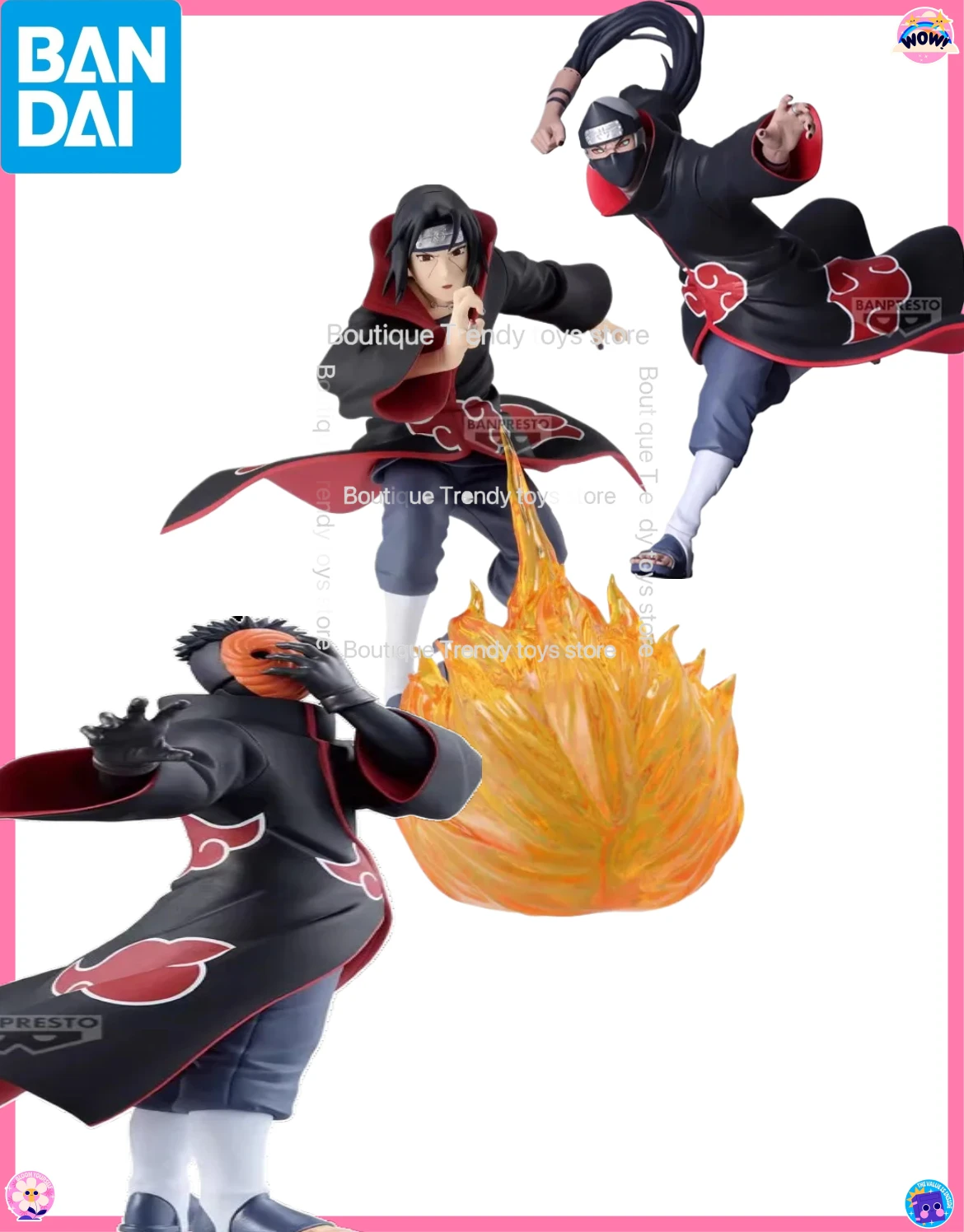 

Bandai Original Banpresto Anime Naruto VIBRATION STARS Hoshigaki Kisame Uchiha Itachi Zetsu Pain Kakuzu Action Figure Model Toys