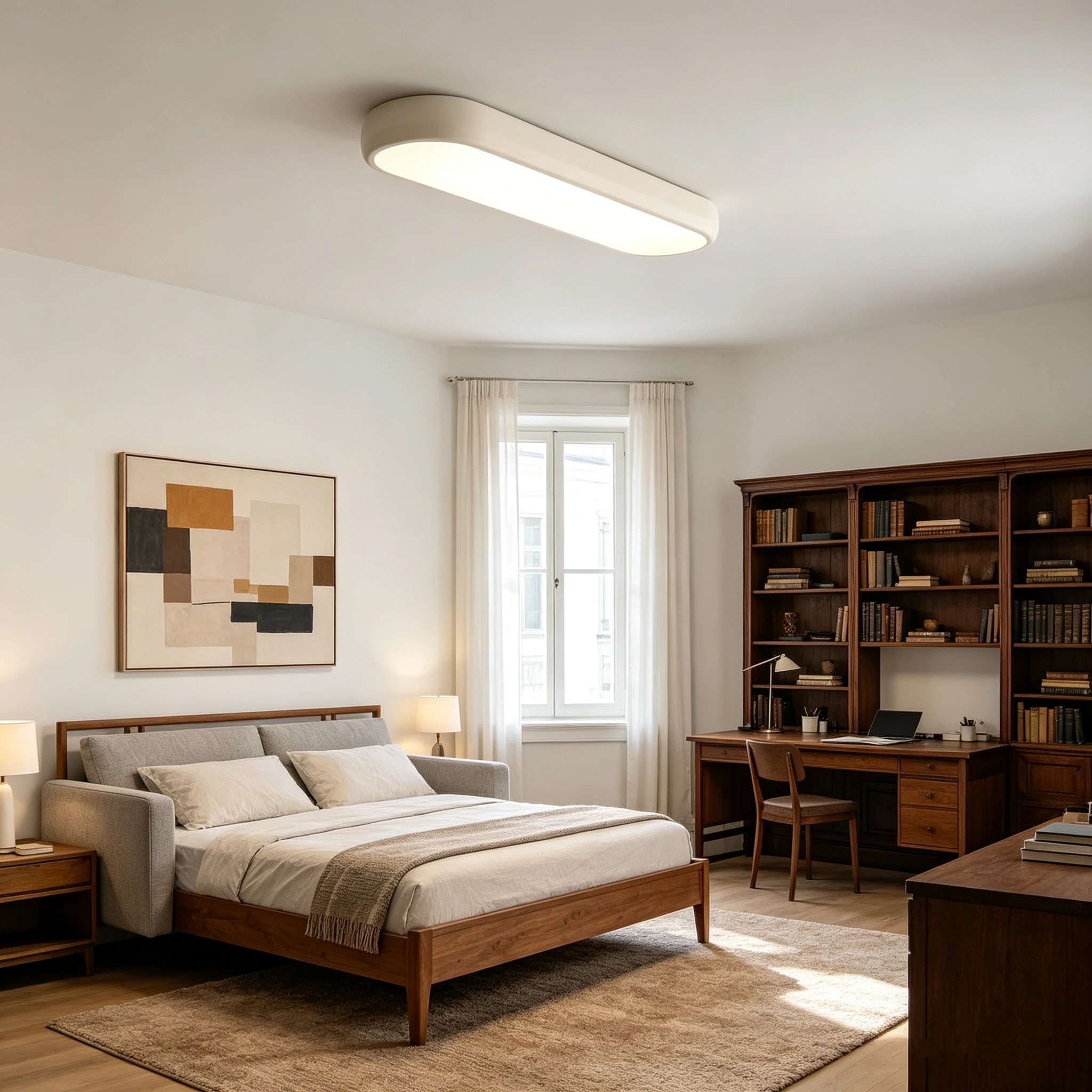 Minimalist Long Corridor Nordic Creative Ultra-thin Foyer Balcony Adjustable Ceiling Light For Entering The Wardrobe